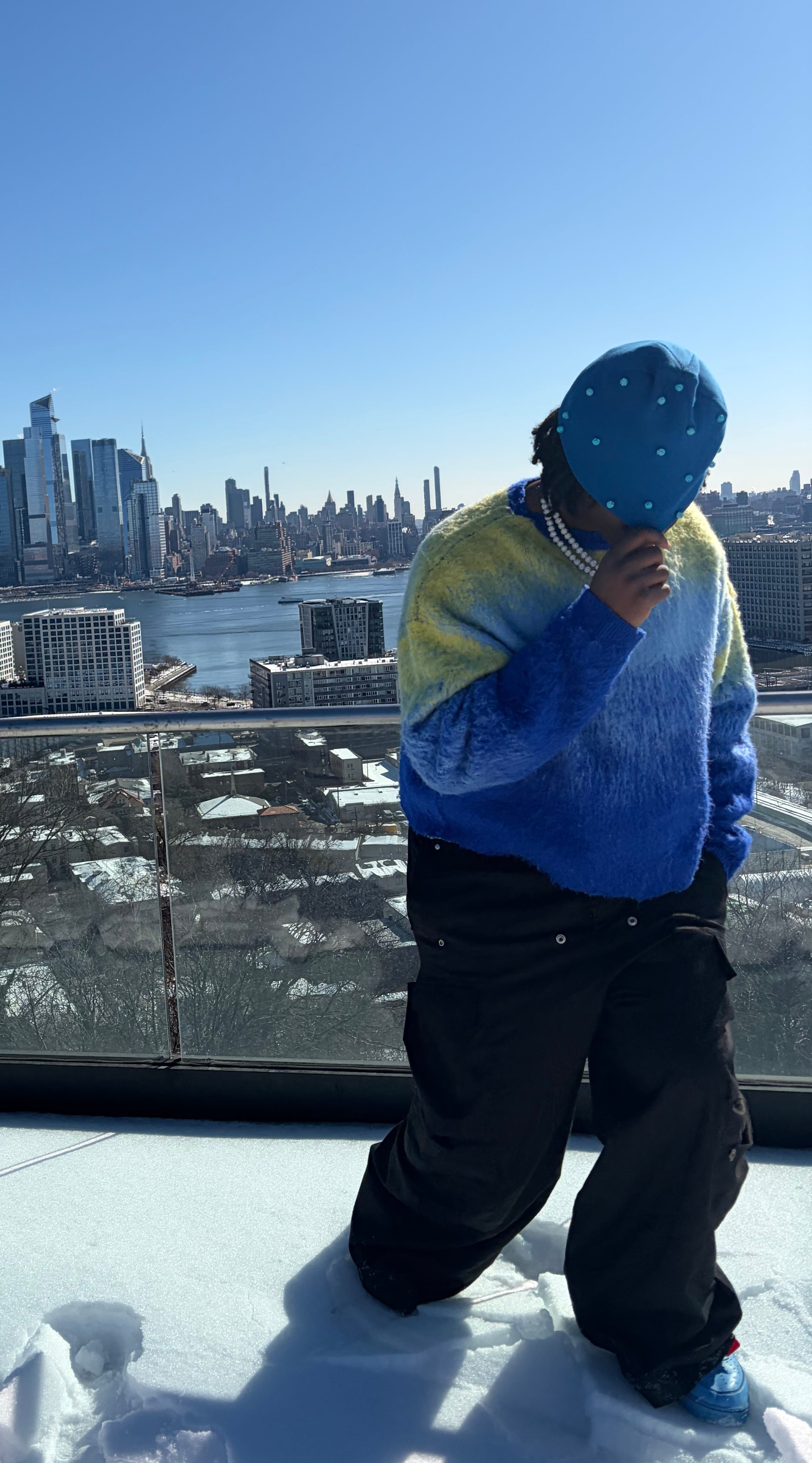 Rhinestone Pearl Beanies